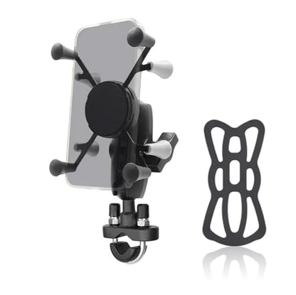 Strg Phone Mount with U-Bolt Base and Aluminum Arm for Motorcycle Bike - size: Aluminum Alloy U-Bolt Base