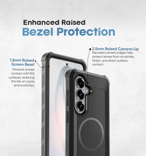 MOTIVE Heavy Duty Case for Samsung Galaxy s26 Plus, Belt Clip | 6.7" | Bunker Series, Military Grade Multi-Layer Protection, PC/TPU Build, Sealed Port Cover, Compatible with MagSafe Qi2 Charging - size: s26 Plus