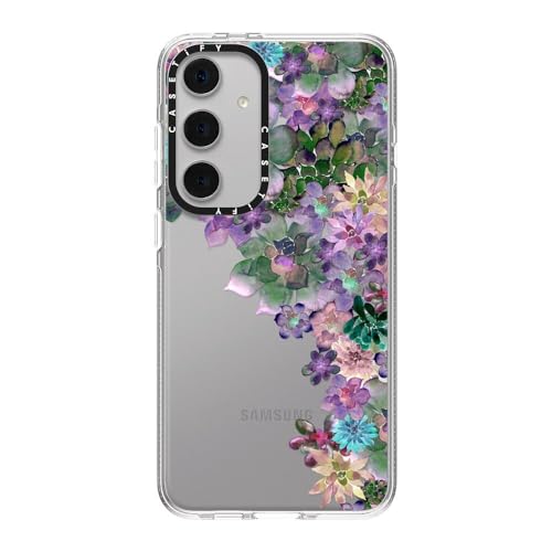 CASETiFY for Galaxy S24+ Case - Impact Clear | Not Yellowing | 6.6 ft. Drop Protection | MY SUCCULENT GARDEN | Clear - color: MY SUCCULENT GARDEN, size: Galaxy S24+