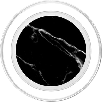 Elegant Black Marble-Look - Black Grey White - Simple Modern PopSockets PopGrip: Swappable Grip for Phones & Tablets PopSockets MagSafe PopGrip for iPhone - style: MagSafe
