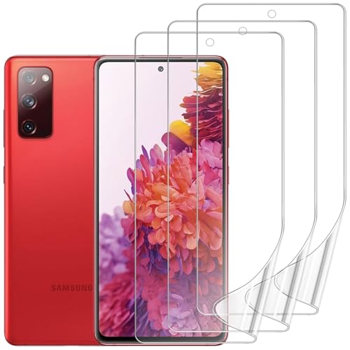 3 Pack Screen Protector Compatible for Samsung Galaxy S20 FE 5G 6.5 Inch, HD Clear Flexible Soft TPU Hydrogel Film for Samsung Galaxy S20 FE - Support Fingerprint Unlock, High Sensitivity - size: Samsung Galaxy S20 FE