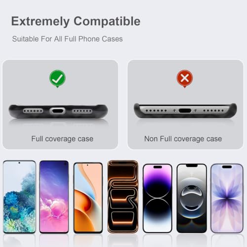 6PK 360°Rotate Phone Tether Tab &Stainless Steel Phone Lanyard Tab