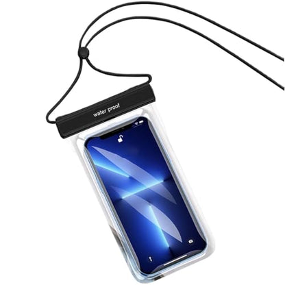 Waterproof Phone Bag Protective Travel Accessories Black | Waterproof Mobile Phone Holder Dry Bag for Women Men Summer Vacation Beach Pool Cruise Outdoor Adventure - color: black