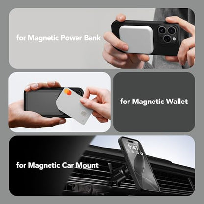 GONEZ Magnetic for iPhone 14 Pro Max Case, Silicone Cover Black - color: Black, size: Iphone 14 Pro Max