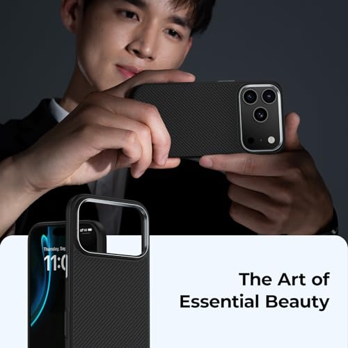 BENKS ArmorPro Case for iPhone 17 Pro Max with Camera Control Button, [Compatible with Magsafe] Military Grade Protective Case Built with Dupont Kevlar 600D Aramid Fiber - color: 600D ArmorPro