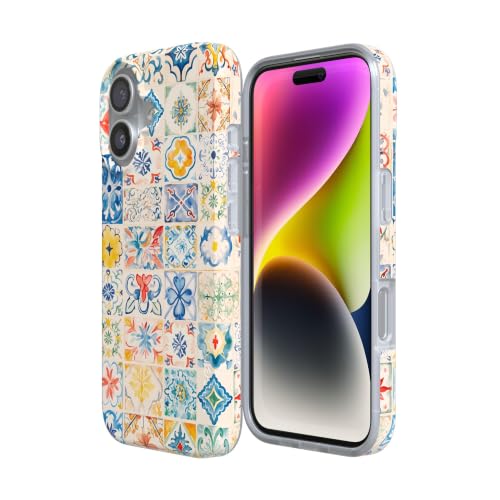 Casely iPhone 17 Case | Dolce Vita | Tuscan Tiles | Compatible with MagSafe | Classic Ultra Slim Design - color: Dolce Vita | Tuscan Tiles