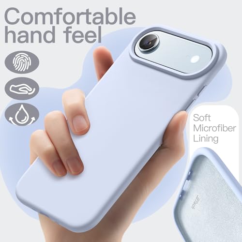 JETech Silicone Case for iPhone Air, Blue | Silky Soft Touch, Shockproof Protection, Scratch Resistant, Microfiber Lining - color: Blue, size: iPhone Air
