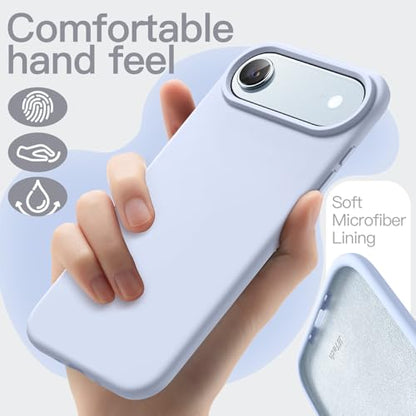 JETech Silicone Case for iPhone Air, Blue | Silky Soft Touch, Shockproof Protection, Scratch Resistant, Microfiber Lining - color: Blue, size: iPhone Air