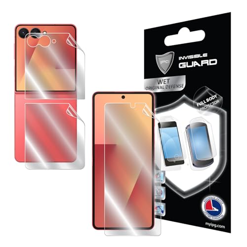 IPG For Samsung Galaxy Z Flip 7 Interior - External Screen and Back Hydrogel Protector Invisible Touch Screen Sensitive Ultra HD Clear Film for ZFlip7.FB
