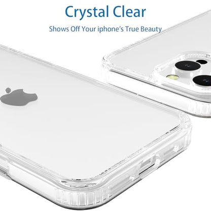 Ultra-Clear Hybrid Case Shockproof & Anti-Yellowing Phone Case | TPU + Acrylic Dual Protection | Slim Fit & Scratch-Resistant Design for iPhone 15 Plus - size: iphone 15 plus