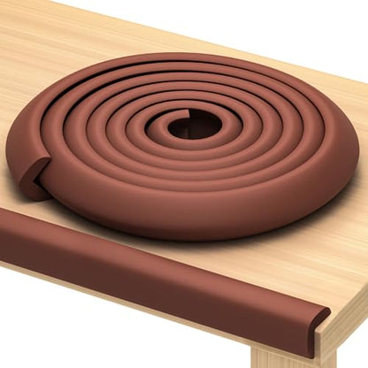 Furniture Edge Guards, 16ft Foam Cushion, Baby Child Proofing Set, Brown - color: Brown, size: 16ft