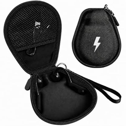 Casmilee Headphones Case Compatible with SHOKZ OpenRun Pro 2/1/Mini, OpenRun Standard/Mini, OpenMove, OpenSwim Pro, OpenSwim, Open-Ear Bone Conduction Sport Headphones, Travel Storage Only (All Black) - color: All Black