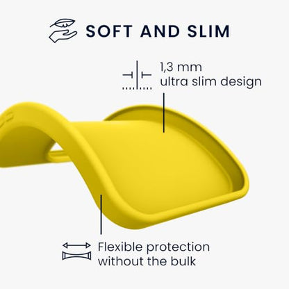 kwmobile Case Compatible with Samsung Galaxy Xcover7 Case - Soft Slim Protective TPU Silicone Cover - Radiant Yellow - color: Radiant Yellow