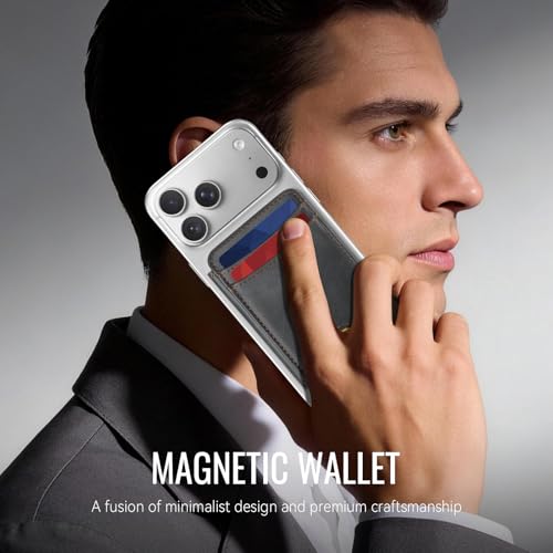 for Magsafe Wallet Magnetic RFID Blocking Card Holders, Retro Black - color: Retro Black