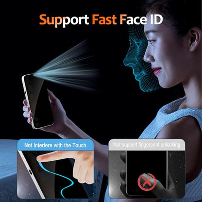 2 Pack Privacy Screen Protector for Nothing Phone (4a) Pro, Tempered Glass Film full Coverage Anti Scratch, Anti-Spy, 9H Hardness, Bubble Free for Nothing Phone 4a Pro Privacy Screen Protector - size: Nothing Phone (4a) Pro