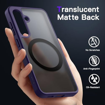JETech Magnetic Case for Samsung Galaxy S24 Plus, Cobalt Violet - color: Cobalt Violet, size: Galaxy S24 Plus