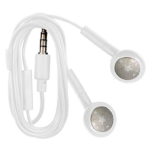 Fenzer 2 Pack Wired iPhone Earbuds/Headphones with 3.5mm Earphones with Microphone Volume Control Compatible for iPhone, iPad, iPod, Computer, MP3/4, Android Most 3.5mm Audio Devices White