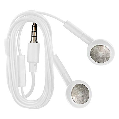 Fenzer 2 Pack Wired iPhone Earbuds/Headphones with 3.5mm Earphones with Microphone Volume Control Compatible for iPhone, iPad, iPod, Computer, MP3/4, Android Most 3.5mm Audio Devices White