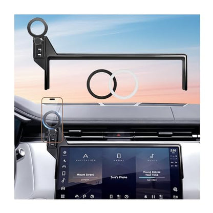 Car Phone Holder for Land Rover Range Rover & Range Rover Sport 2023-2026 with 13.1-Inch Screen, 360° Rotation Magnetic Cell Phone Mount, Compatible with Magsafe, Does Not Affect Air Vent - size: Fit for 2023-2026 Range Rover & Sport, 13.1-Inch