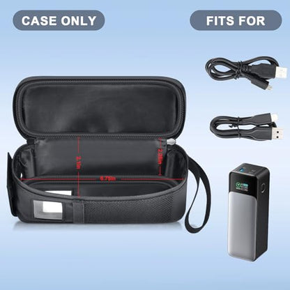 Customized Case for Anker 737 24000mAh, Flip-Top Lid, Dual Window | Charges Without Removing,Check Status Without Opening Case, Fits Cable Ports Directly,Thick EPE Foam Lightweight,Bag Only - style: For Anker 737