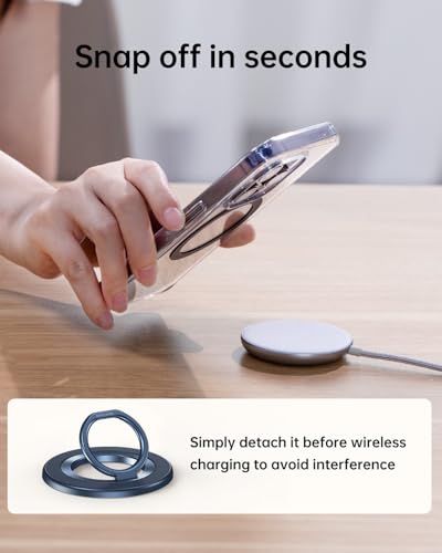 SYNCWIRE for MagSafe Phone Grip, Magnetic Phone Ring Holder - color: Titanium Blue