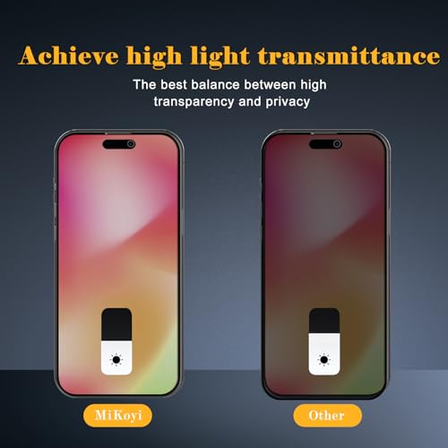 2 Pack Privacy Screen Protector for iphone 17, Tempered Glass Film full Coverage Anti Scratch, Anti-Spy, 9H Hardness, Bubble Free for iphone 17 Privacy Screen Protector - size: iphone 17