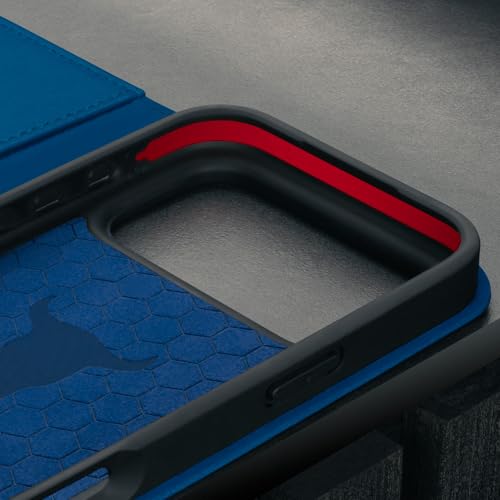 TORRO Leather Case Compatible with iPhone 17 Pro Max 6.9" 2025 - Premium Leather Wallet Flip Case with Kickstand and Card Slots (Compatible with Official MagSafe Chargers) - Blue - color: Blue, size: iPhone 17 Pro Max