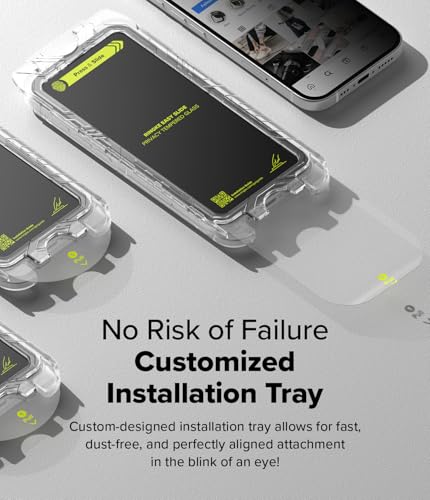 Ringke for iPhone 16/15 Screen Protector [Easy Slide Privacy, 2 Pack] - size: iPhone 16 / 15