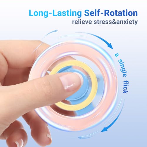 Magnetic Phone Ring Holder with Metal Ring Sticker, Long Grip as Hook, Cell Phone Grip for Hand Removable Finger Holder Compatible for MagSafe Sticker iPhone 17/16/15/14/13/12 Series, Pink - color: Pink with Blue Center