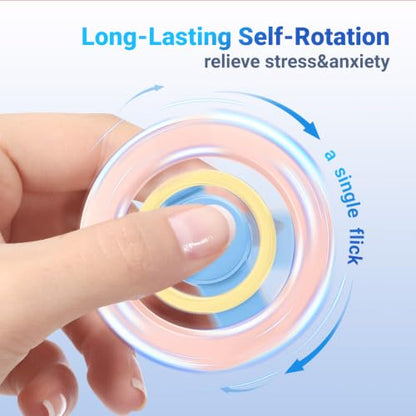 Magnetic Phone Ring Holder with Metal Ring Sticker, Long Grip as Hook, Cell Phone Grip for Hand Removable Finger Holder Compatible for MagSafe Sticker iPhone 17/16/15/14/13/12 Series, Pink - color: Pink with Blue Center