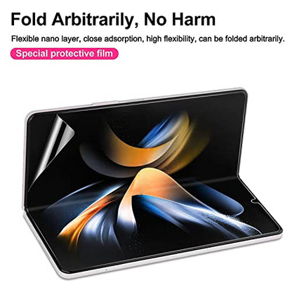 [2 Pack Hydrogel Flexible Screen Protector for Samsung Galaxy Z Fold6 /Fold 6, Upgraded Non-breakable HD Clarity Soft TPU Protective Film [Anti-Scratch] [Bubble Free] (Not Glass) - color: Samsung Galaxy Z Fold6 /Fold 6