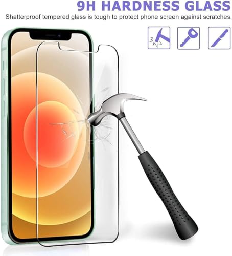 Ferilinso Screen Protector for iPhone 12, Tempered Glass, Case Friendly - size: iPhone 12 6.1 Inch