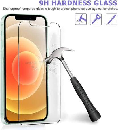 Ferilinso Screen Protector for iPhone 12, Tempered Glass, Case Friendly - size: iPhone 12 6.1 Inch