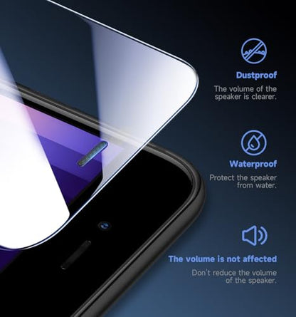 MAGIC JOHN 2 Pack Screen Protector for iPhone SE 3/SE 2 (2022/2020 Edition), iPhone7/8/6 Tempered Glass, Auto Dust-Elimination, Bubble Free, Easy Installation - size: iPhone 6/7/8/SE 4.7inch
