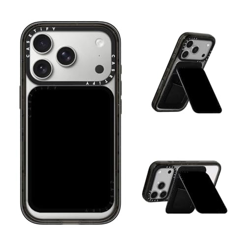 CASETiFY Snappy Card Holder Stand Compatible with Magsafe - Black - color: Black