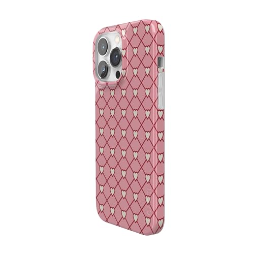 Casely iPhone 14 Pro Case | Love Locks | Pink Hearts | Compatible with MagSafe | Classic Ultra Slim Design - color: Love Locks | Pink Hearts, size: iPhone 14 Pro