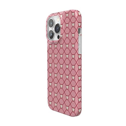 Casely iPhone 14 Pro Case | Love Locks | Pink Hearts | Compatible with MagSafe | Classic Ultra Slim Design - color: Love Locks | Pink Hearts, size: iPhone 14 Pro
