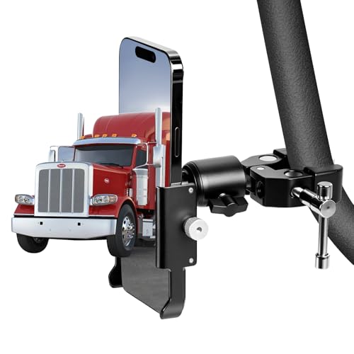 Car/Truck Phone Stand [Shockproof Metal Bracket] Universal Phone Holder, Suitable for Your Car, Truck, Pickup, Van, Excavator, Baby Stroller, Bicycle, Wheelchair