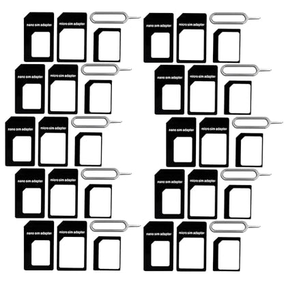 New Nano and Micro Sim Adapter with Eject Pin Needle - 10 Pack