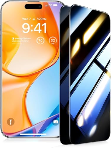UltraGlass TOP 9H+ Armor for iPhone 14 Privacy Screen Protector, 2 Pack - size: iPhone 14