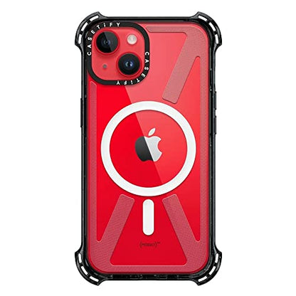 CASETiFY for iPhone 14 Case - Bounce Compatible with MagSafe Clear Black | Shockproof | 21.3 ft. 6x Military Grade Drop Protection | Black - color: Clear Black, size: Iphone 14 (6.1")