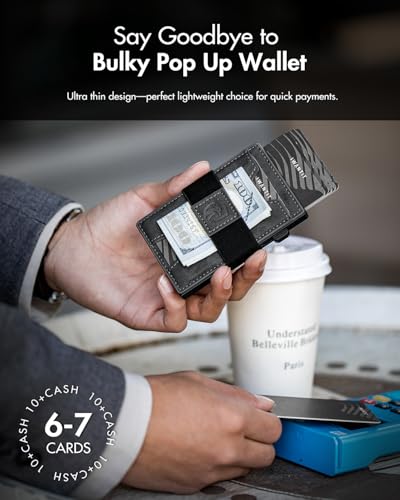 iwantit 3 in 1 Magsafe Wallet Men: Bifold Wallet + Magnetic Wallet for iPhone - Detachable Cash Strap, Smart Pop Up Card Holder, ID Window, Premium Leather (Classic Grey) - color: Classic Grey