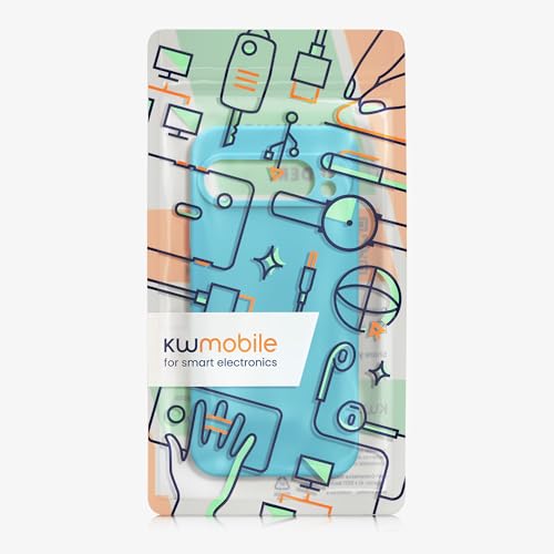 kwmobile Case Compatible with Google Pixel 9 Pro XL Case - Protective Slim TPU Phone Cover - Soft Matte Finish - Cool Glacier - color: Cool Glacier