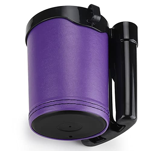 Accmor 3-in-1 Bike Cup Holder with Cell Phone Keys Holder, Bike Water Bottle Holders, Universal Bar Drink Cup Can Holder for Bicycles, Motorcycles, Scooters, Black Purple - color: Black Purple