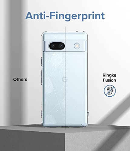 Ringke for Google Pixel 7a Case [Fusion Matte Clear] | Oil & Dirt Resistant, Anti-Fingerprint Technology Prevents Oily Smudges, Frosted Coating Feels Velvety Soft - size: Pixel 7a