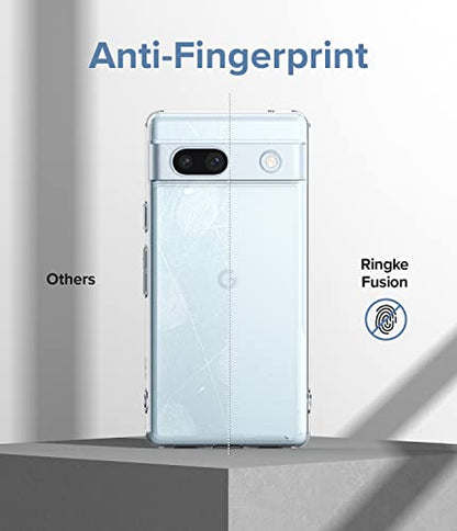 Ringke for Google Pixel 7a Case [Fusion Matte Clear] | Oil & Dirt Resistant, Anti-Fingerprint Technology Prevents Oily Smudges, Frosted Coating Feels Velvety Soft - size: Pixel 7a