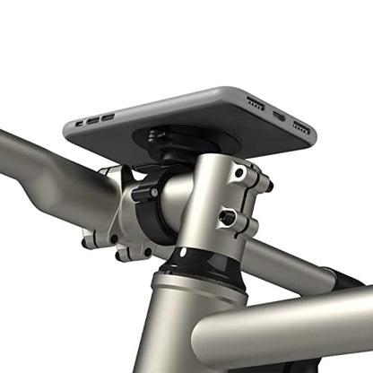 Bike Phone Mount, Universal Handlebar Holder for MTB Gravel Road E-Scooter - style: Dual-Clip Stem/Handlebar Mount