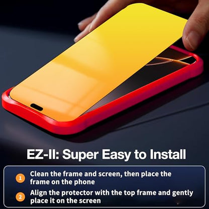 2 Pack for iPhone 16 Plus Privacy Screen Protector (Gold)