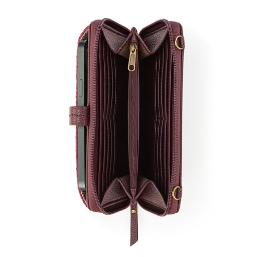 The Sak Iris Smartphone Crossbody Purse - Small Women's Cellphone Bag & Wallet For Everyday- Convertible Wristlet With Zipper | Fits Most Smartphones, Card Slots & Zip Pocket, Detachable Wristlet & Crossbody Straps, Hands-Free for Travel & Errands - color