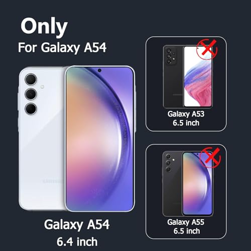 Battery Case for Galaxy A54, 12000mAh High Capacity Extended Portable Protective Charging Cover, Compatible with Galaxy A54 5G, Wireless Charging, Black - size: Galaxy A54